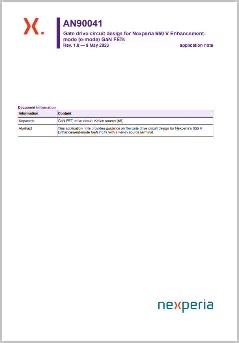 了解功率GaN FET數(shù)據(jù)手冊中的參數(shù)