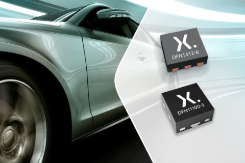 Nexperia 現(xiàn)提供采用微型 DFN1110D-3 和 DFN1412-6 封裝的汽現(xiàn)現(xiàn)小信 號 MOSFET