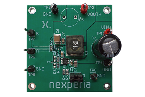 NEX40400EVM-12: 4.5 V to 40 V, 600 mA, PFM, 2.1 MHz, synchronous step-down converter evaluation board